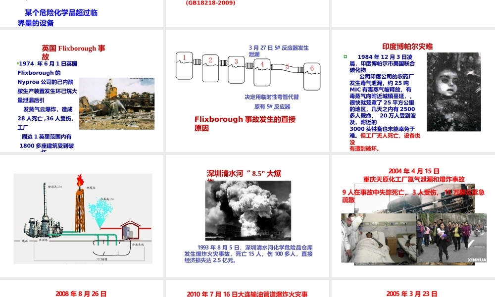 危险化学品重大危险源辨识、分级、评价与管理课件