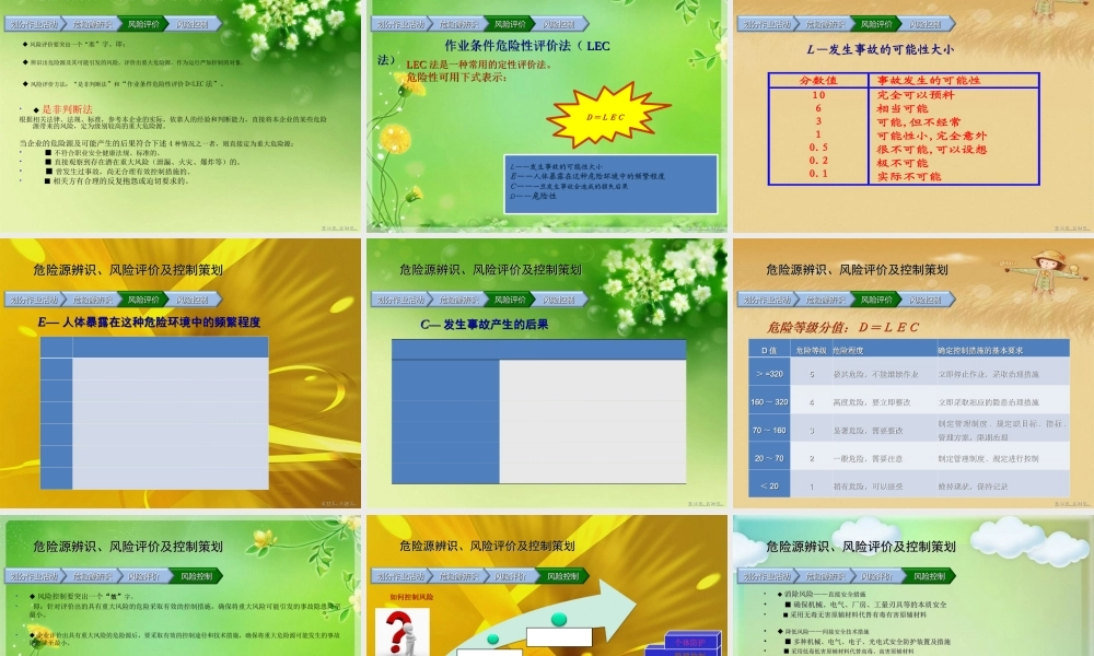 危险源辨识和评价培训