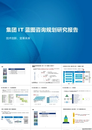 集团IT蓝图咨询规划研究报告