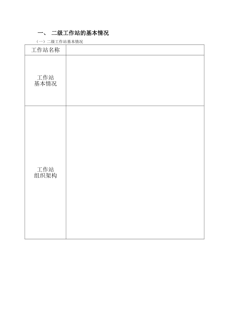 国家中医药管理局中医学术流派传承工作室二级工作站申报书范本_第2页