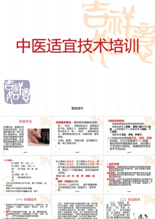 中医护理-中医适宜技术培训