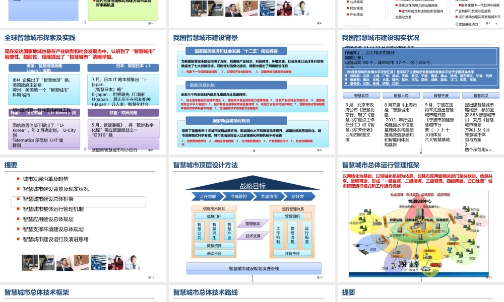 智慧城市咨询服务项目智慧城市顶层设计方案