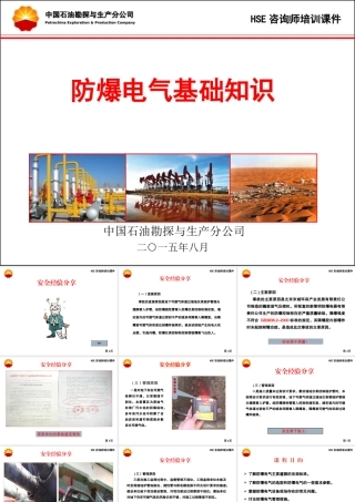 防爆电气基础知识HSE咨询师