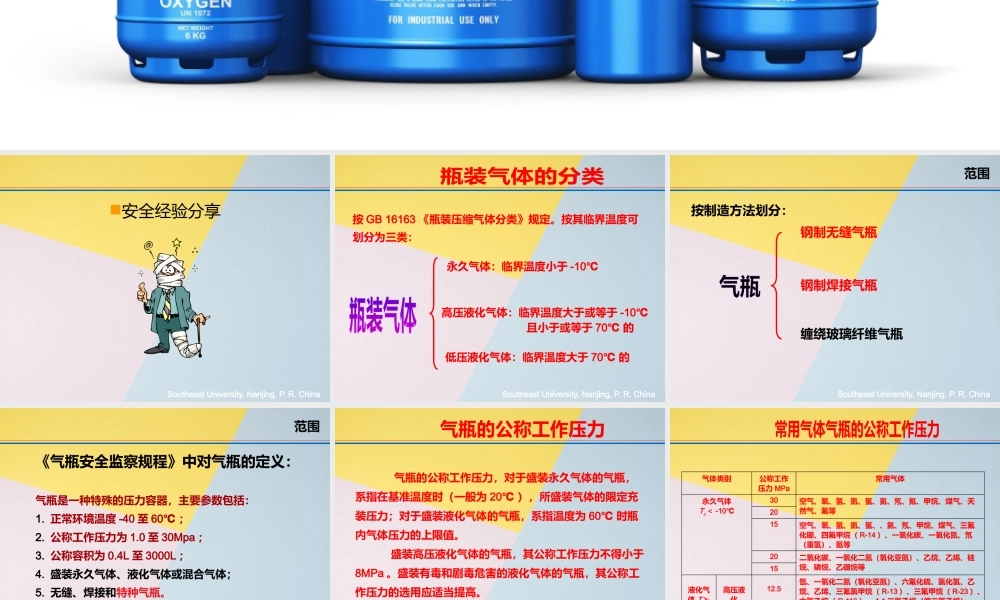 气瓶安全使用知识培训课件