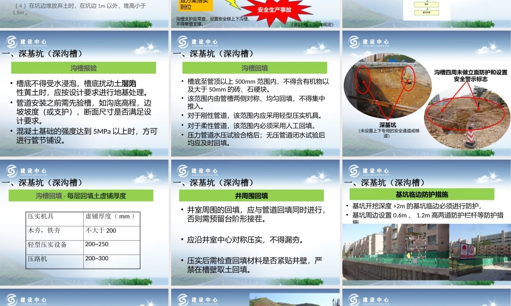 深基坑、高边坡、高支模安全管理培训