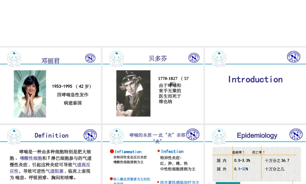 儿童支气管哮喘课件