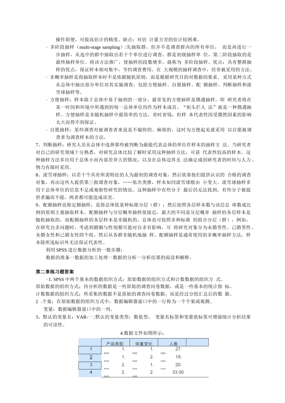 统计分析与SPSS课后习题课后习题答案汇总(第五版)_第2页