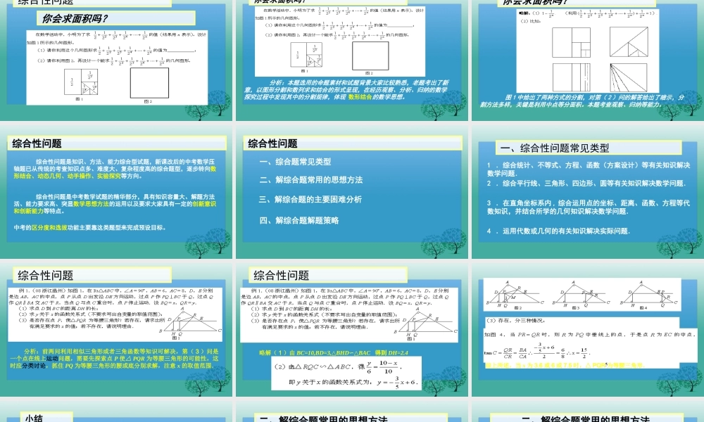 人教版初中中考数学九年级数学专题复习课件人教版PPT课件