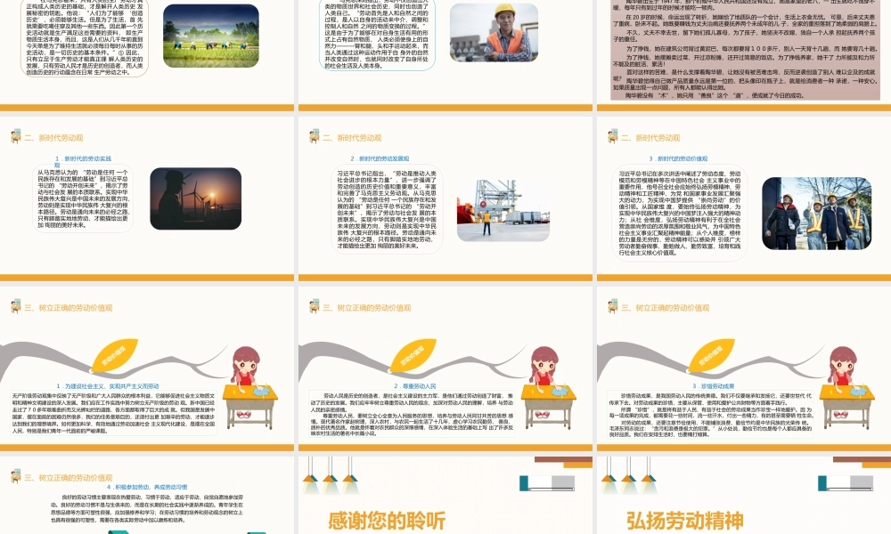 中职生劳动教育全套课件