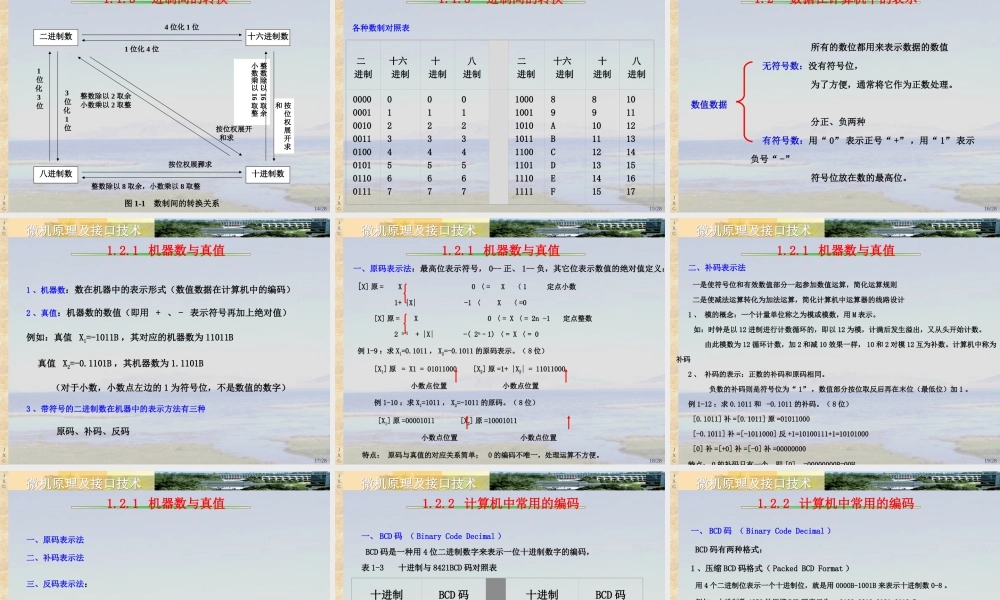 《微机原理及接口技术》-课件汇总全套电子教案
