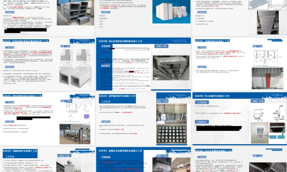 暖通专业工艺标准培训完整