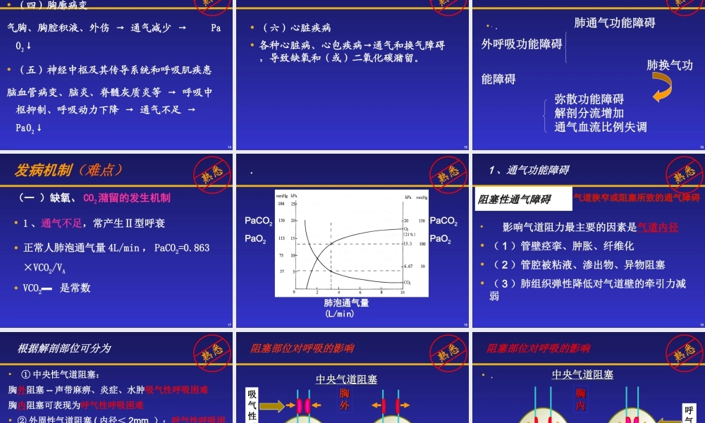 呼吸衰竭与呼吸支持技术完整