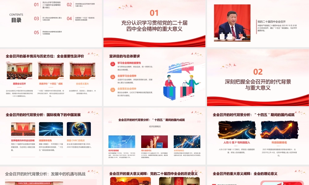 党的二十届四中全会精神宣讲报告