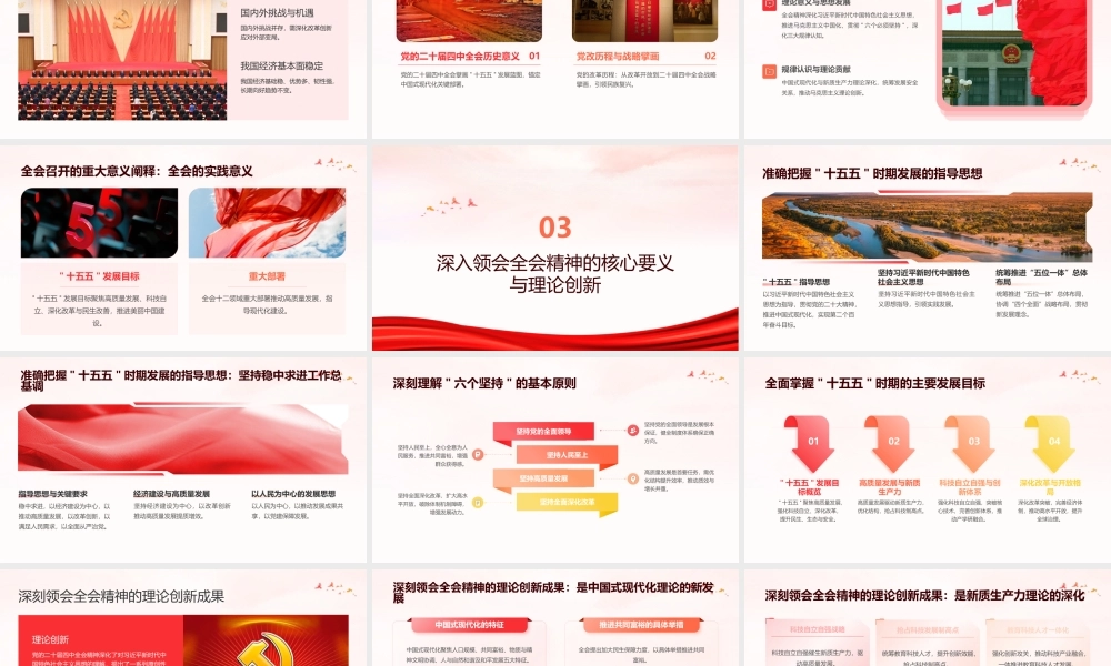 党的二十届四中全会精神宣讲报告