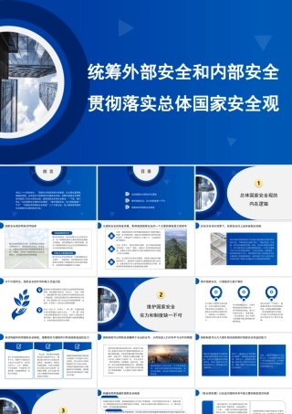 国家安全观主题模板（PPT）
