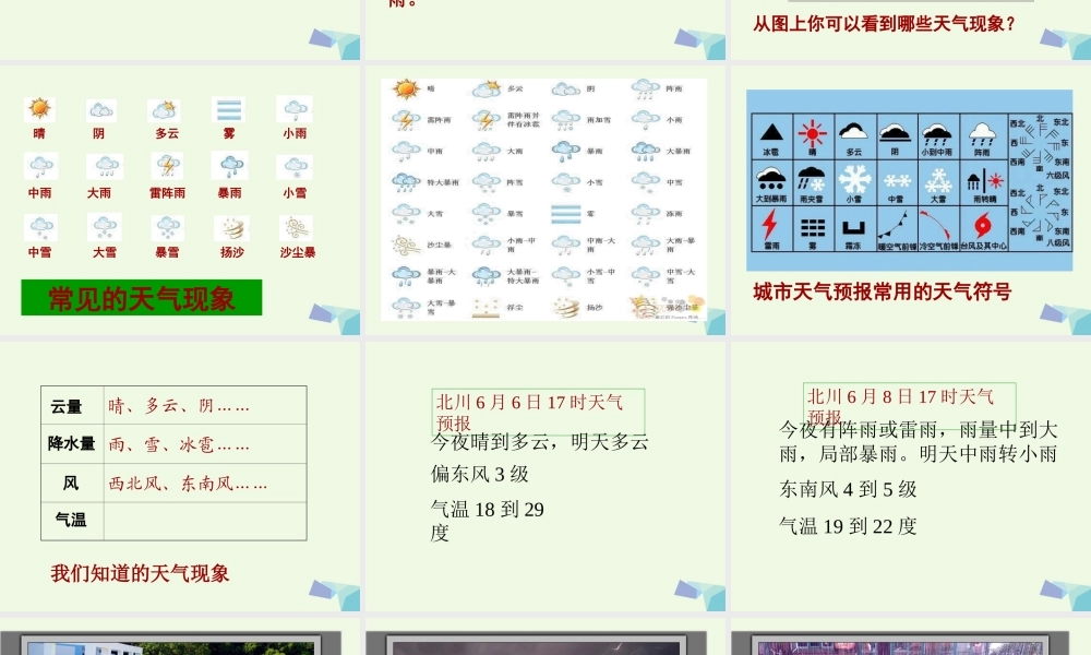 四年级科学上册 1.1 我们关心天气课件1 教科版-教科版小学四年级上册自然科学课件