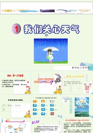 四年级科学上册 1.1 我们关心天气课件2 教科版-教科版小学四年级上册自然科学课件