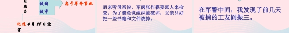 六年级语文下册 第四单元 1前的回忆》教学课件 新人教版-新人教级下册语文课件