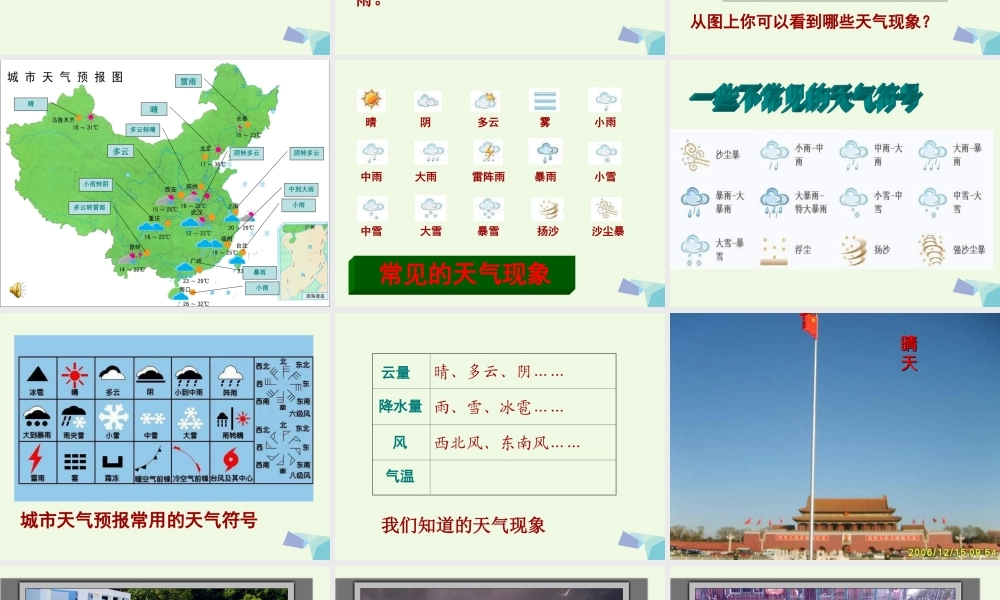 四年级科学上册 1.1 我们关心天气课件4 教科版-教科版小学四年级上册自然科学课件