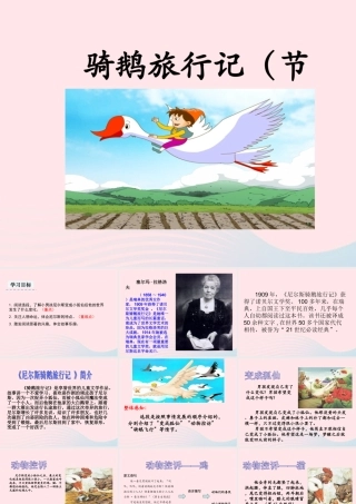 六年级语文下册 第二单元 6 骑鹅旅行记（节选）教学课件 新人教版-新人教版小学六年级下册语文课件