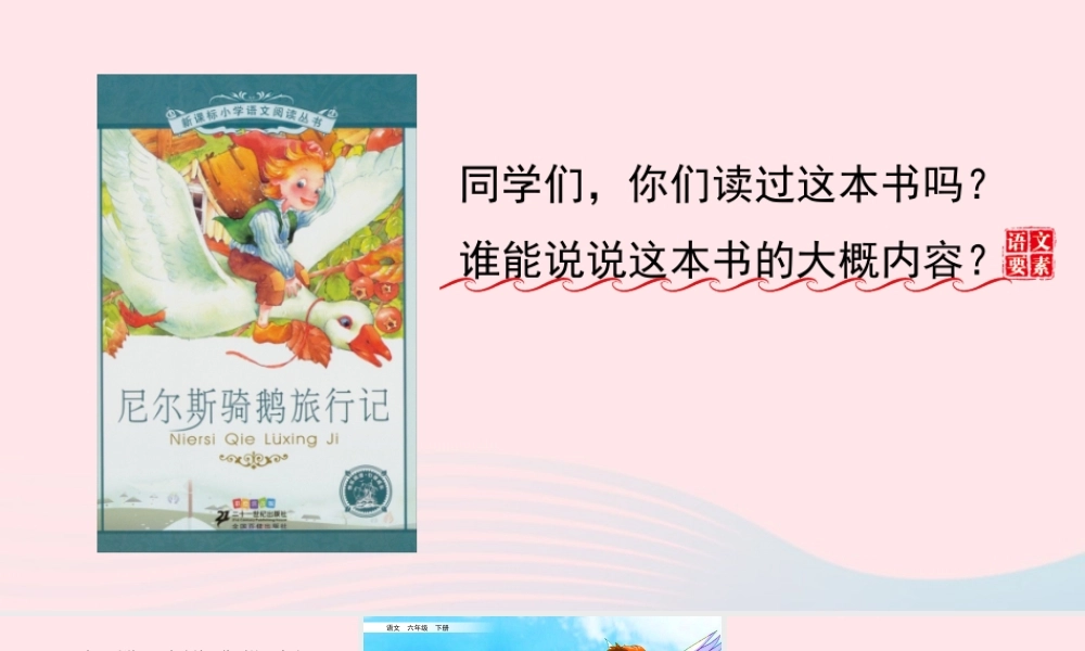 六年级语文下册 第二单元 6 骑鹅旅行记（节选）精品课件 新人教版-新人教版小学六年级下册语文课件