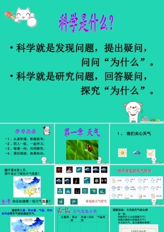四年级科学上册 1.1我们关心天气课件2 教科版-教科版小学四年级上册自然科学课件