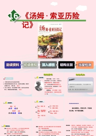 六年级语文下册 第四单元 17《汤姆索亚历险记》课件1 新人教版-新人教版小学六年级下册语文课件