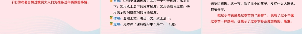 六年级语文下册 第二单元 6北京的春节（第1课时）课件 新人教版-新人教版小学六年级下册语文课件