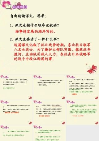 六年级语文下册 第5单元 13《八女投江》课件4 语文A版-语文A版小学六年级下册语文课件