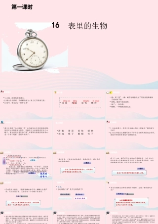六年级语文下册 第5单元 16表里的生物课件 新人教版-新人教版小学六年级下册语文课件