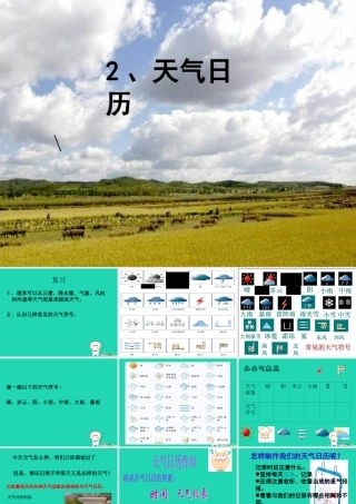 四年级科学上册 1.2《天气日历》课件1 教科版-教科版小学四年级上册自然科学课件