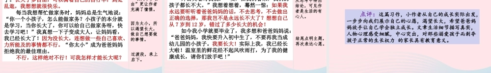 六年级语文下册 第四单元 范文1：我的心愿课件 新人教版-新人教版小学六年级下册语文课件