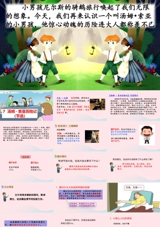 六年级语文下册 第二单元 7 汤姆 索亚历险记（节选）精品课件 新人教版-新人教版小学六年级下册语文课件