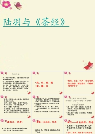 六年级语文下册 第5单元 22 陆羽与《茶经》课件3 语文S版-语文S版小学六年级下册语文课件