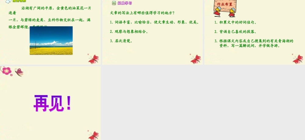 六年级语文下册 第2单元 5《迷人的青海湖》课件1 语文A版-语文A版小学六年级下册语文课件