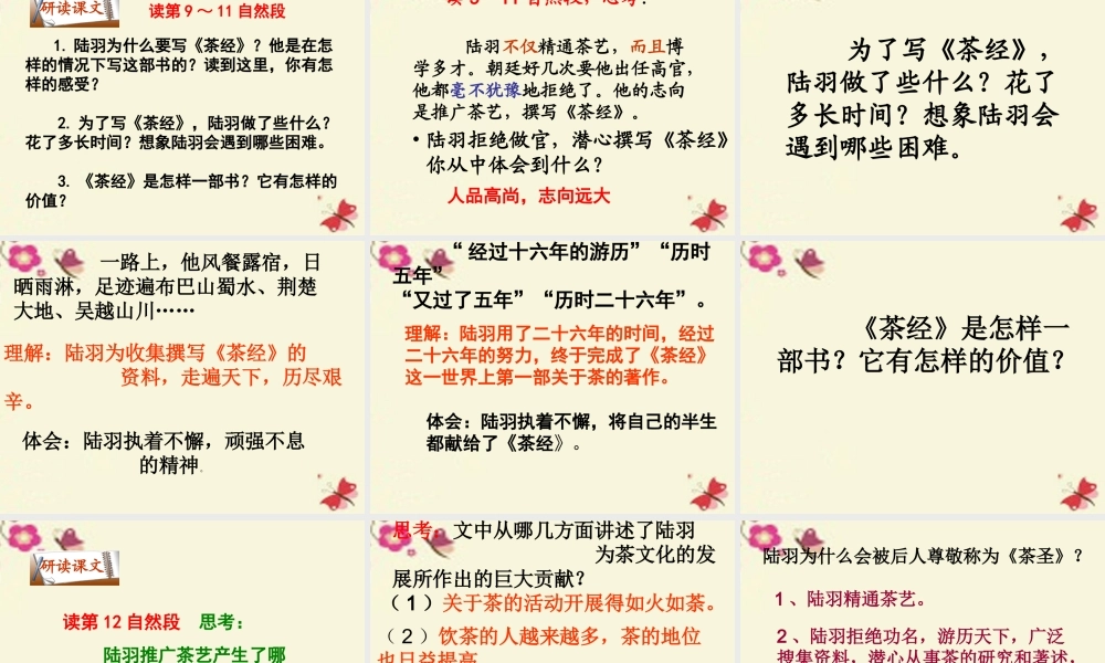 六年级语文下册 第5单元 22 陆羽与《茶经》课件6 语文S版-语文S版小学六年级下册语文课件