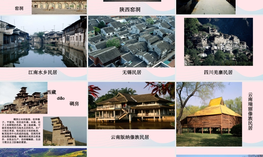 六年级语文下册 第二单元 8 各具特色的民居课堂教学课件1 新人教版-新人教版小学六年级下册语文课件