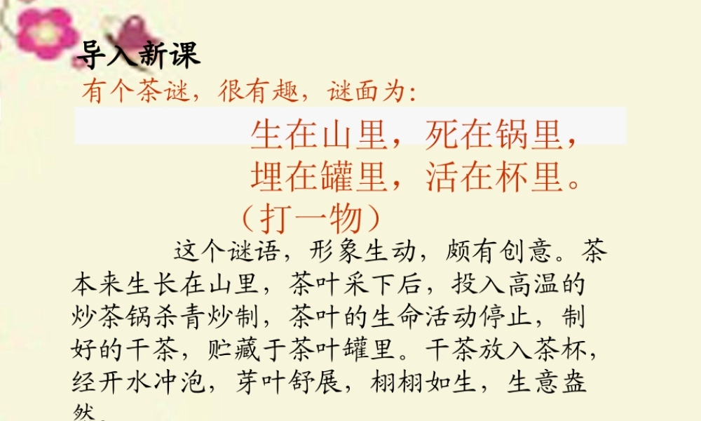 六年级语文下册 第5单元 22 陆羽与《茶经》课件8 语文S版-语文S版小学六年级下册语文课件