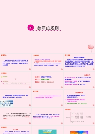 六年级语文下册 第二单元 9 美丽的规则课件 语文S版-语文S版小学六年级下册语文课件
