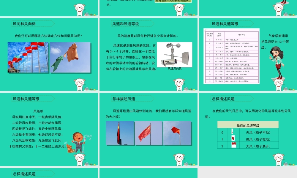 四年级科学上册 1.4风向和风速课件3 教科版-教科版小学四年级上册自然科学课件