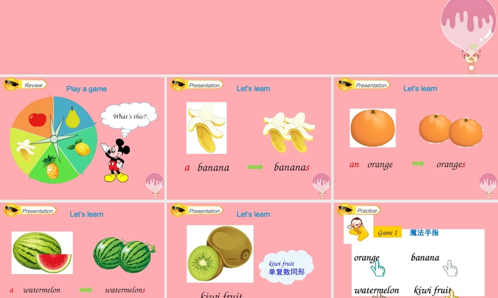 四年级英语上册 Unit 3 It’s a pineapple（Lesson 14）教学课件 人教精通版-人教版小学四年级上册英语课件