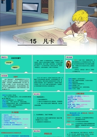 六年级语文下册 第四组 15 凡卡教学课件 新人教版-新人教版小学六年级下册语文课件