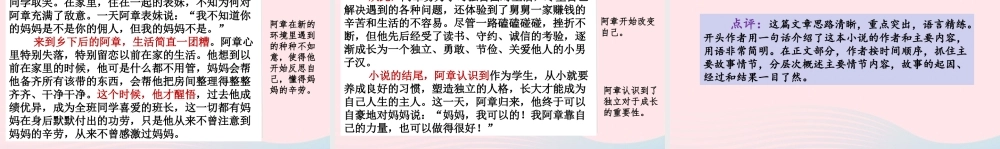 六年级语文下册 第二单元 范文1《妈妈不是佣人》故事梗概课件 新人教版-新人教版小学六年级下册语文课件