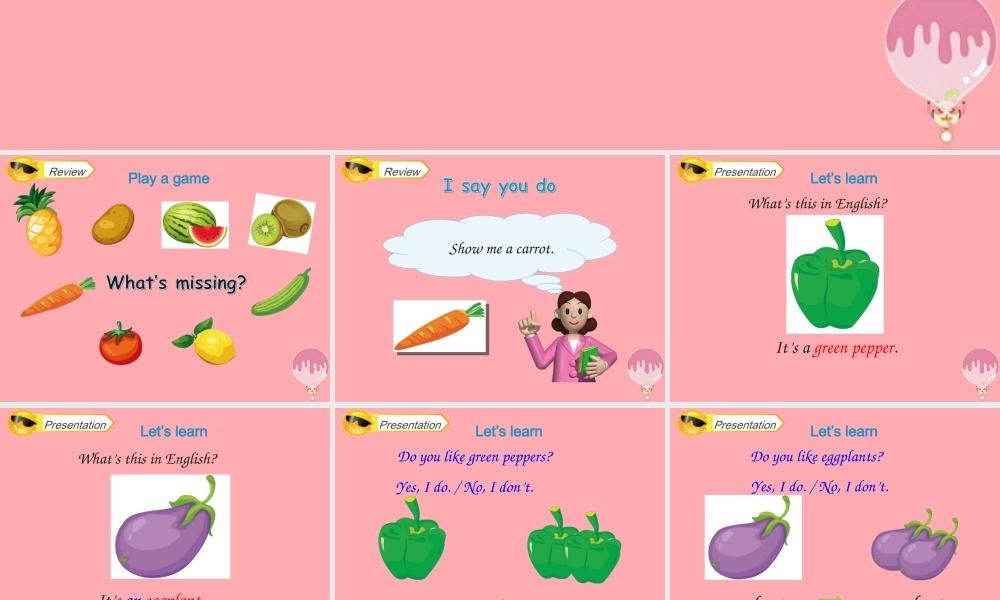 四年级英语上册 Unit 3 It’s a pineapple（Lesson 17）教学课件 人教精通版-人教版小学四年级上册英语课件