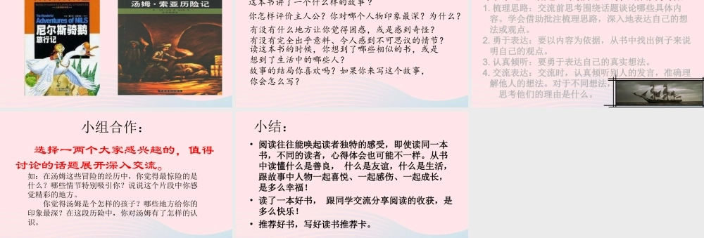 六年级语文下册 第二单元 口语交际：同读一本书配套课件 新人教版-新人教版小学六年级下册语文课件