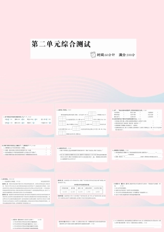 六年级语文下册 第二单元综合测试课件 新人教版-新人教版小学六年级下册语文课件