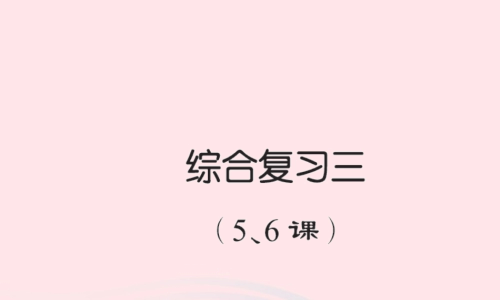 六年级语文下册 综合复习三习题课件 新人教版-新人教版小学六年级下册语文课件