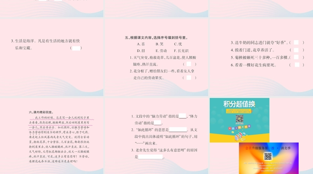 六年级语文下册 综合复习一习题课件 新人教版-新人教版小学六年级下册语文课件