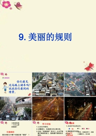 六年级语文下册 第2单元 9《美丽的规则》课件3 语文S版-语文S版小学六年级下册语文课件