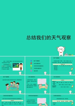 四年级科学上册 1.7《总结我们的天气观察》课件 教科版-教科版小学四年级上册自然科学课件